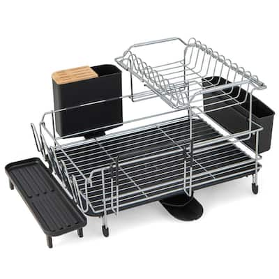 Multifunctional S-Shaped Dual Layers Dish Racks Bowls and Dishes and  Chopsticks and Spoons Collection Shelf Dish Drainer LNN-SY110503348 - The  Home Depot