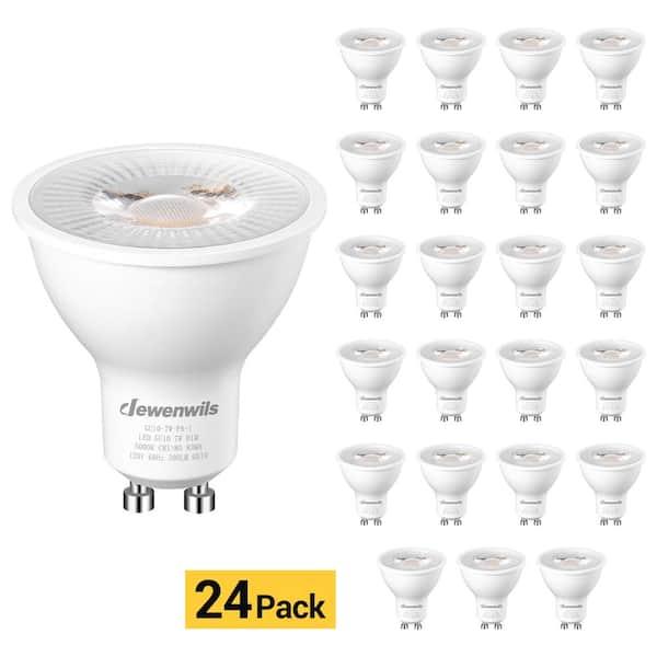 50-Watt Equivalent MR16 GU10 Dimmable Track Lighting Frosted Flood LED Light Bulb, Bright White (24-Pack)