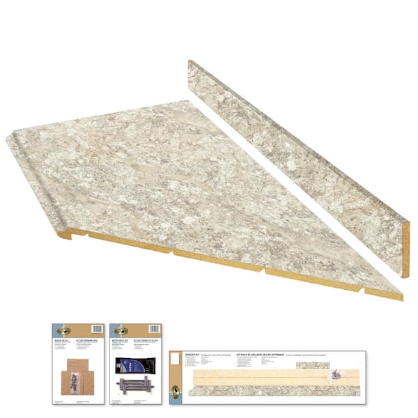 Beige Laminate Countertop Kit, How To Tile A Countertop Edge