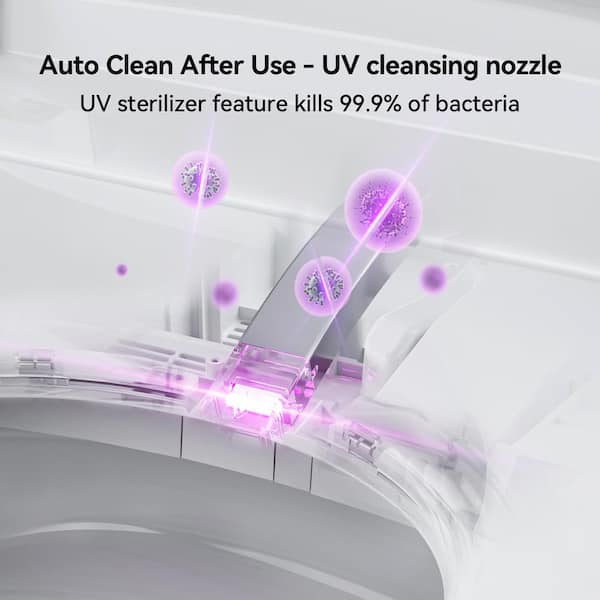 HOROW T03 Tankless Smart Toilet Bidet with Auto Features & UV Sterilization