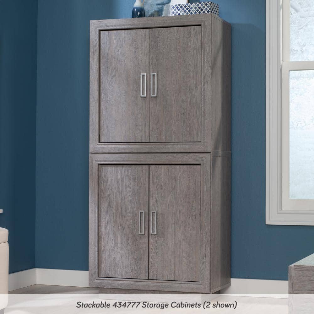 Ashen Oak 2-Door Adjustable Shelf Office Cabinet