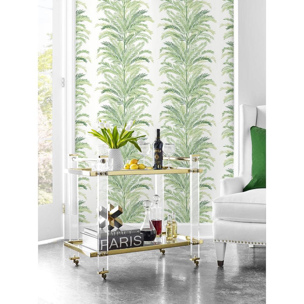 Paradise Green Palm Vinyl Peel and Stick Wallpaper Roll
