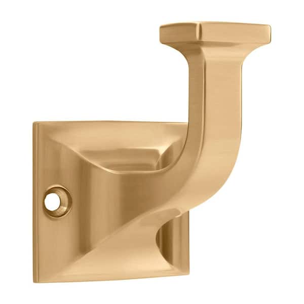 Forge 2-3/4 in. x 2 in. Zinc 35 lbs. Capacity Champagne Bronze Decorative Wall Hook (5-Pack)