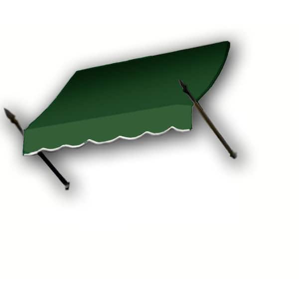 AWNTECH 8.38 ft. Wide New Orleans Fixed Awning (44 in. H x 24 in. D) Forest