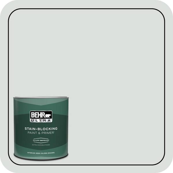 BEHR ULTRA 1 qt. #BL-W11 Tinsmith Extra Durable Semi-Gloss Enamel Interior Paint & Primer