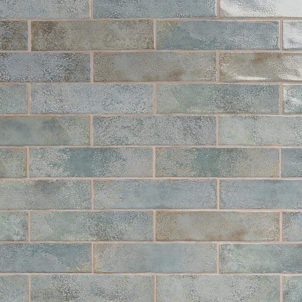 Mandalay Green Polished Ceramic Subway Wall Tile