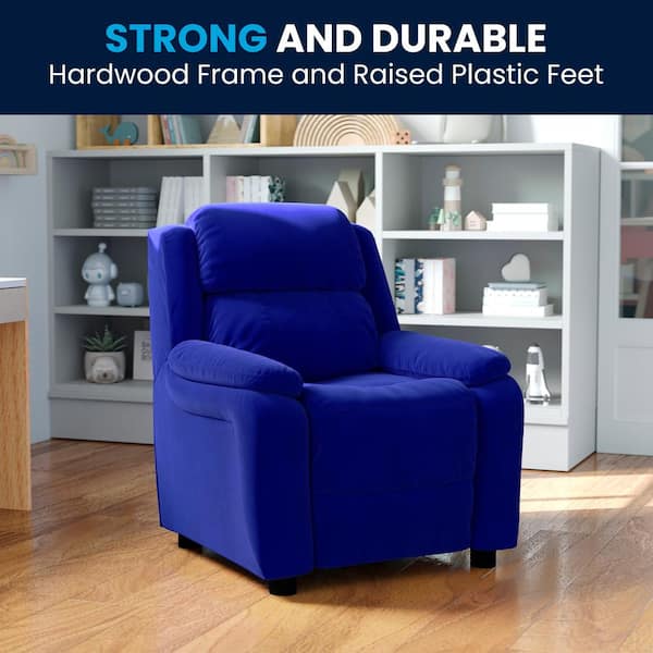 Flash Furniture 19-in Purple Upholstered Kids Accent Chair Flash Furniture 19-in Purple Upholstered Kids Accent Chair