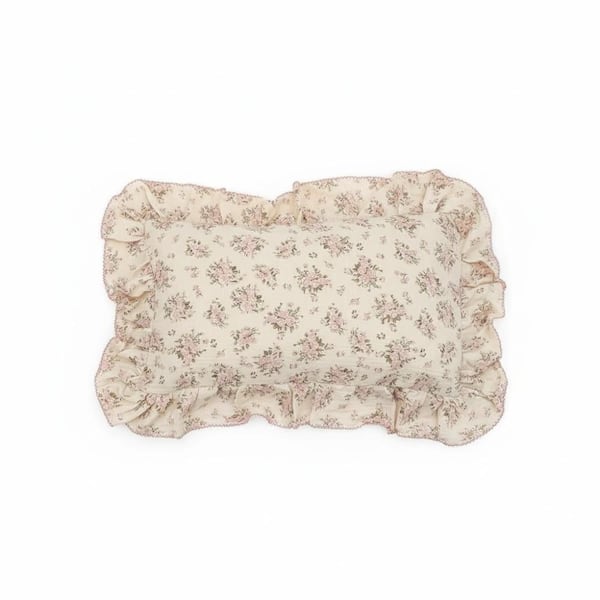 Soft Muslin Cotton Toddler Pillowcase - Pink Floral 14x20
