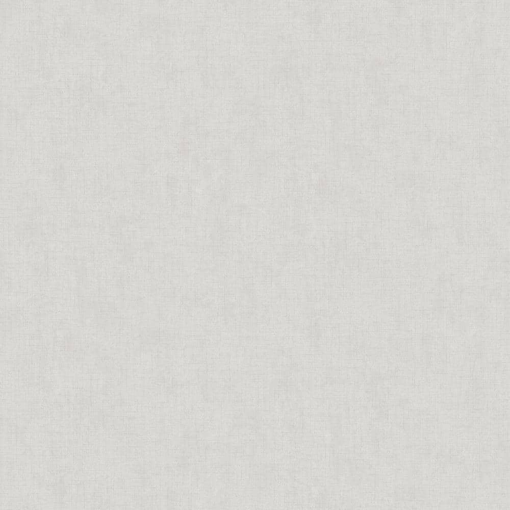 Plain Pale Silver Non-Woven Removable Wallpaper