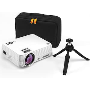 FLIK X4 800 x 480 LCD Small Home Theater Projector, Portable Projector with 100 Lumens
