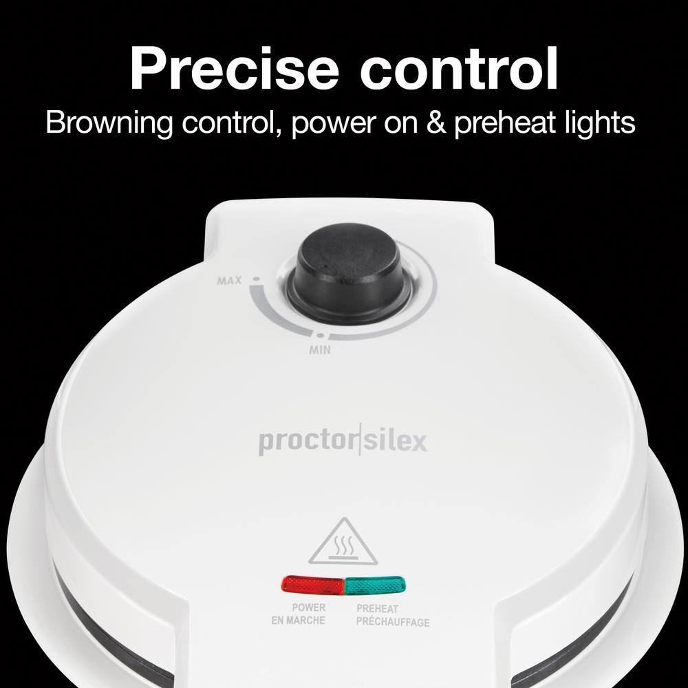 White Thermoplastic Adjustable Temperature Waffle Cone Maker