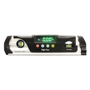 9 in. Waterproof IP67 Digital Torpedo Level and Protractor with Magnet LED Bright Display