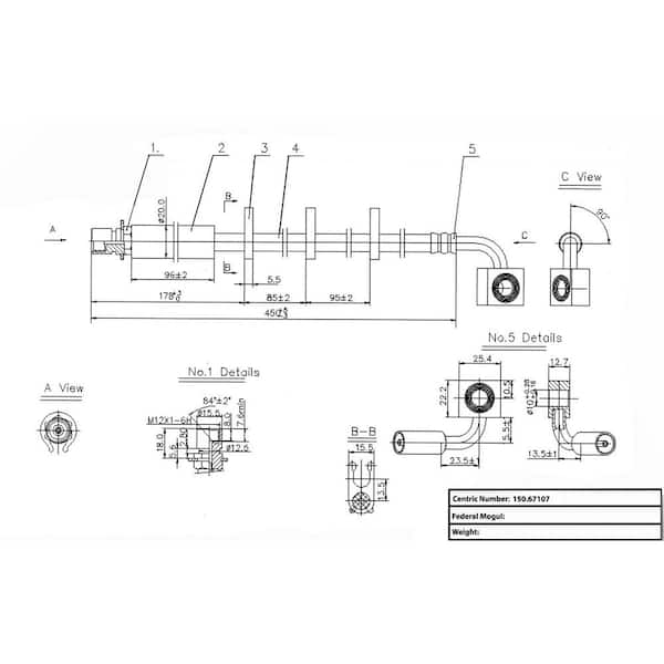 Centric Parts Brake Hydraulic Hose