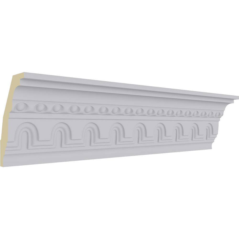 4 3/8"H x 2 7/8"P x 5 1/4"F x 94 1/2"L, (2" Repeat) Heaton Crown Moulding