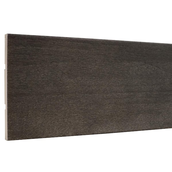 7/16 in. x 3-1/2 in. x 96 in. Prestained Black Wood Casing Moulding