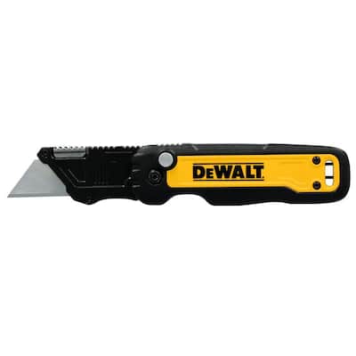 Push and Flip Folding Lock-Back Utility Knife