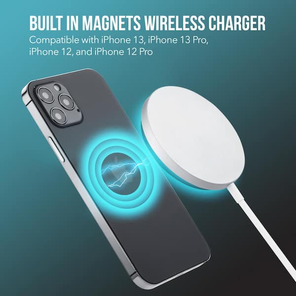 Wasserstein Magnetic Fast Wireless Charger With Watt Power Adapter Quick Charging Pad For Iphone 12 12 Mini 12 Pro 12 Pro Max Magneticwirelesschargerwhtus The Home Depot