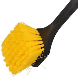 8.5 in. Short-Handled Scrub Brush with Non-Scratch Soft Bristles