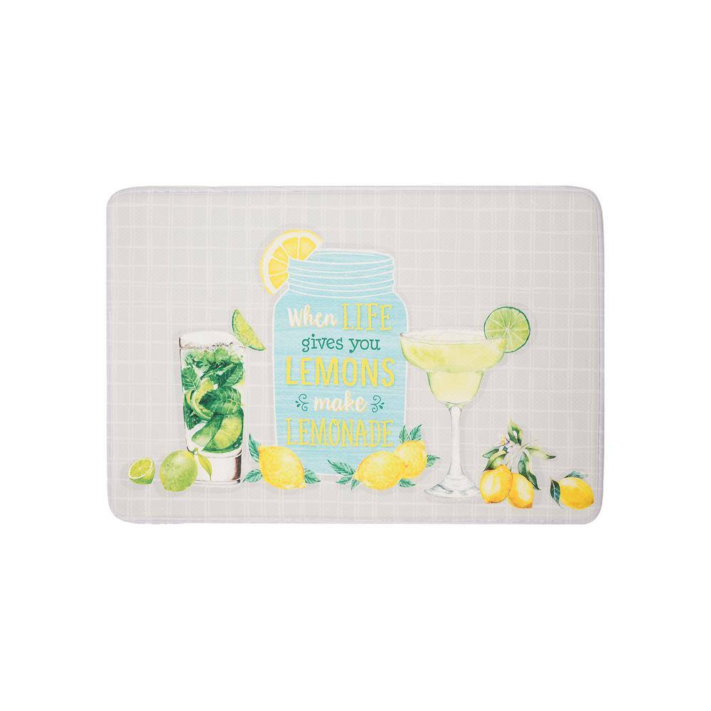 EverGrace Cool Lemonades Rectangle Kitchen Mat 22in.x 35in