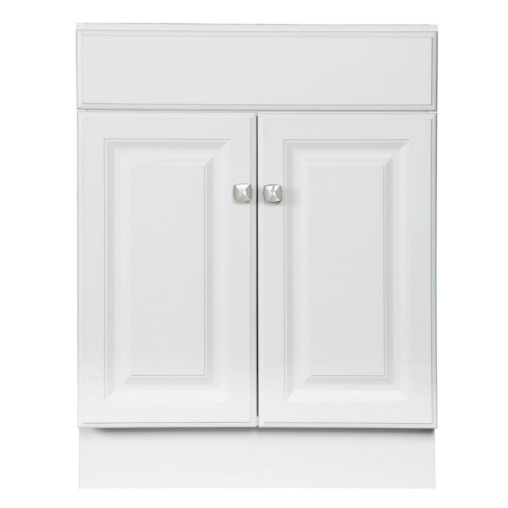 Wyndham 24-Inch White MDF Freestanding Bathroom Vanity Cabinet