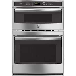 Profile 30 in. Double Electric Convection Wall Oven with Built-In Advantium Microwave in Stainless Steel