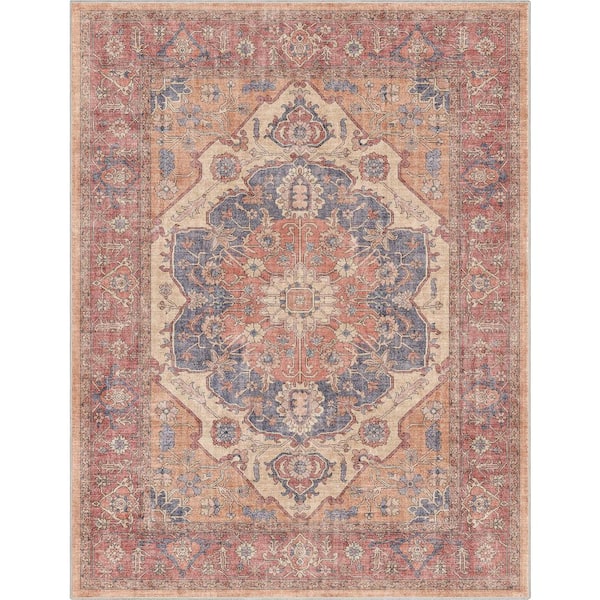 Well Woven Multi Color 7 ft. 7 in. x 9 ft. 10 in. Apollo Praha Vintage Global Tribal Area Rug