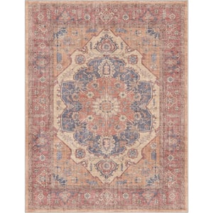 Red 9 ft. 10 in. x 13 ft. Apollo Antigua Vintage Persian Oriental Area Rug