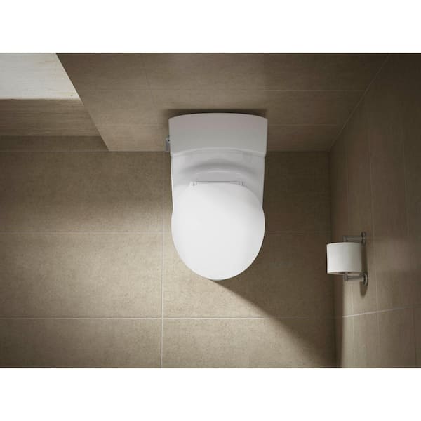 KOHLER Cymbal Round Readylatch Quiet-Close Toilet Seat in White