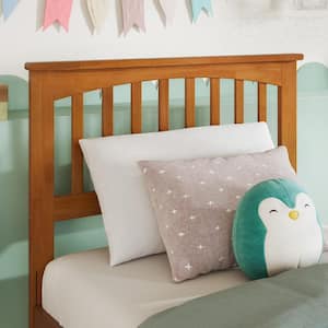 AFI Richmond Twin Solid Wood Headboard with Attachable Charger Light Toffee