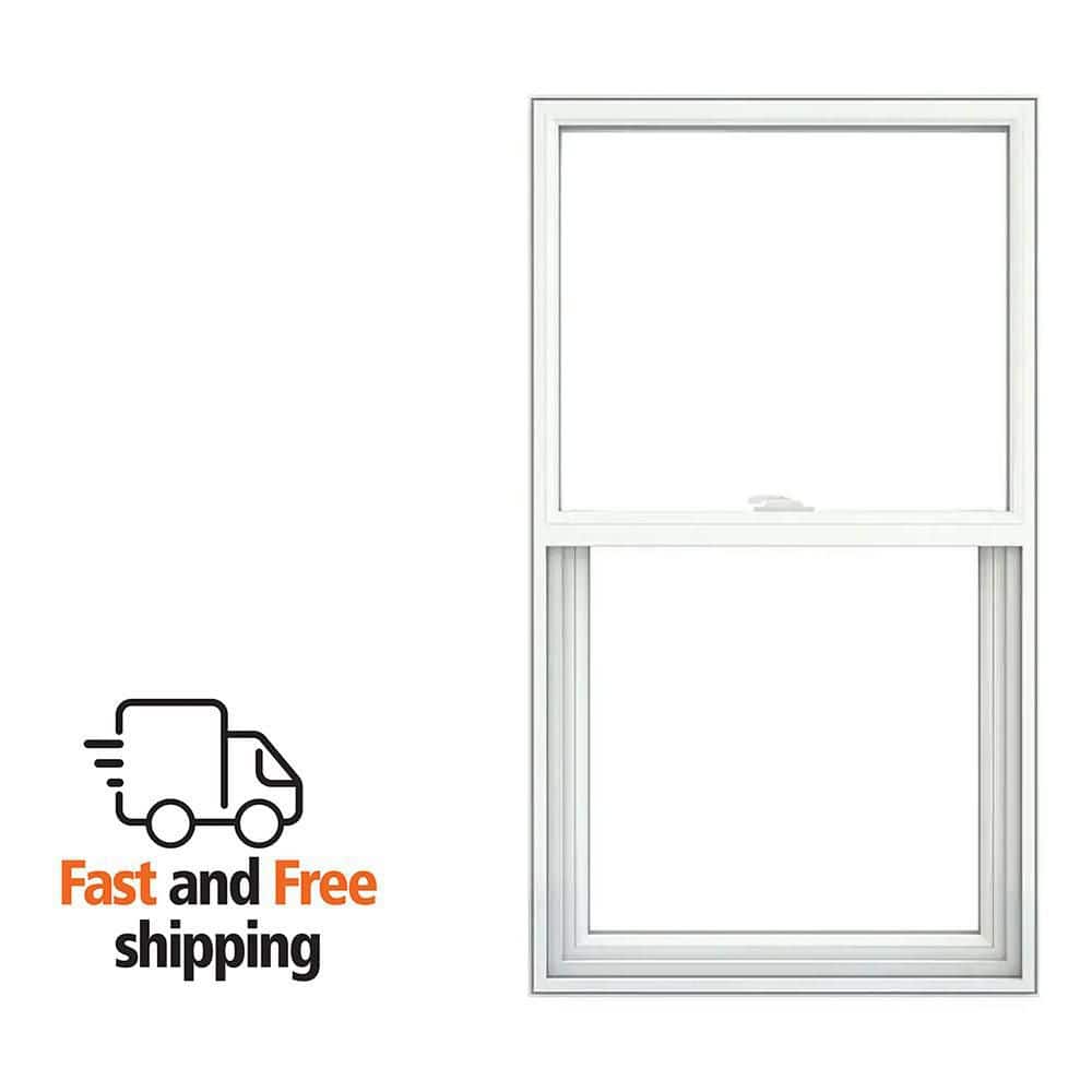 JELD-WEN V-2500 28.25 in. x 62 in. White Vinyl Pocket Frame Single