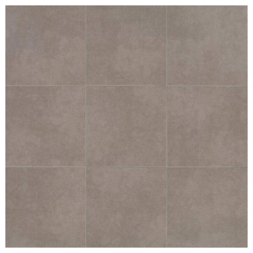 LuxeCraft Steel Gray 12 in. x 12 in. Glazed Porcelain Floor and Wall Tile (