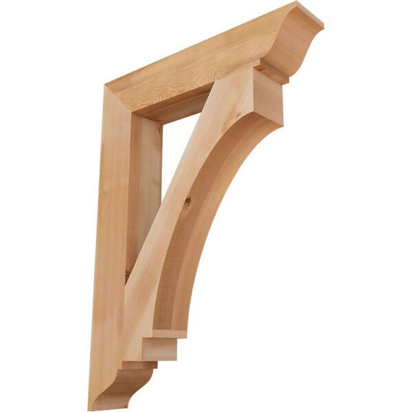 Ekena Millwork 5.5 in. x 44 in. x 32 in. Western Red Cedar Imperial Traditional Smooth Bracket