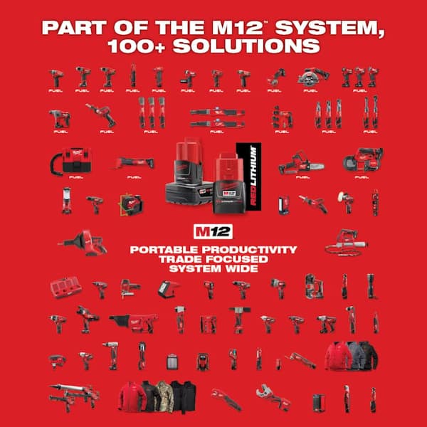 Milwaukee - M12 FUEL 12-Volt Lithium-Ion Brushless Cordless Orbital Detail Sander with M12 High Output 2.5 Ah Battery Pack