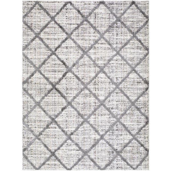 Honour Beige Global Abstract 5 ft. 3 in. x 7 ft. Area Rug