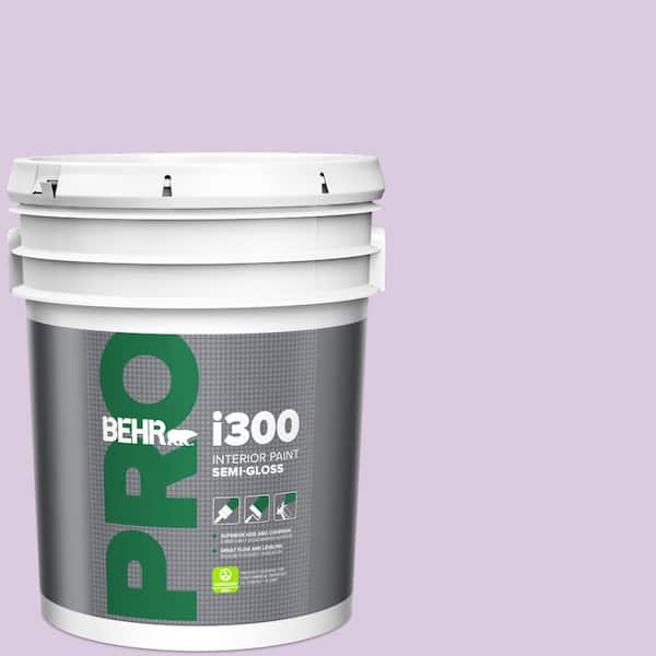 BEHR PRO 5 gal. #660C-2 Violet Mist Semi-Gloss Interior Paint