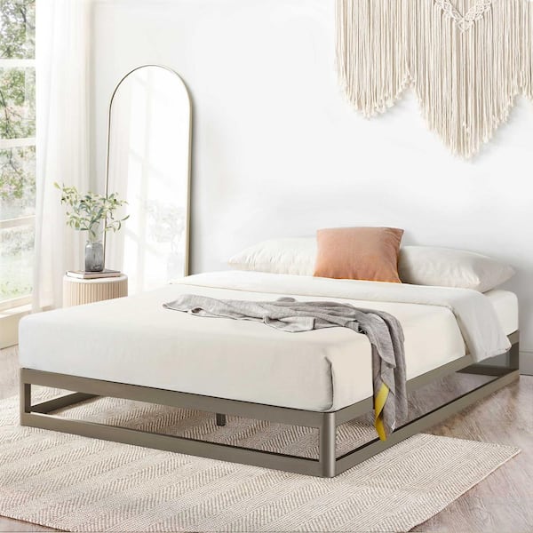 Iron platform on sale bed king