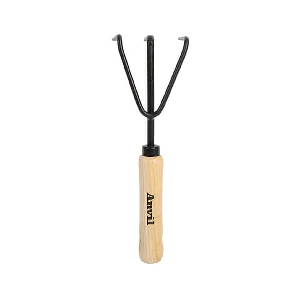 5-2/5 in. Wood Handle Hand Cultivator