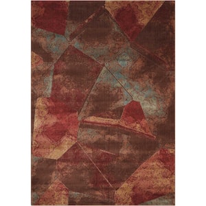 Somerset Multicolor 2 ft. x 3 ft. Abstract Contemporary Area Rug