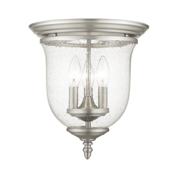 Cornwell 3 Light Brushed Nickel Flush Mount