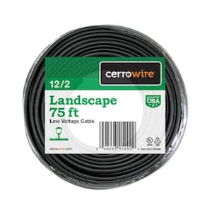 75 ft. 12/2 Black Stranded Low-Voltage Landscape Lighting Wire