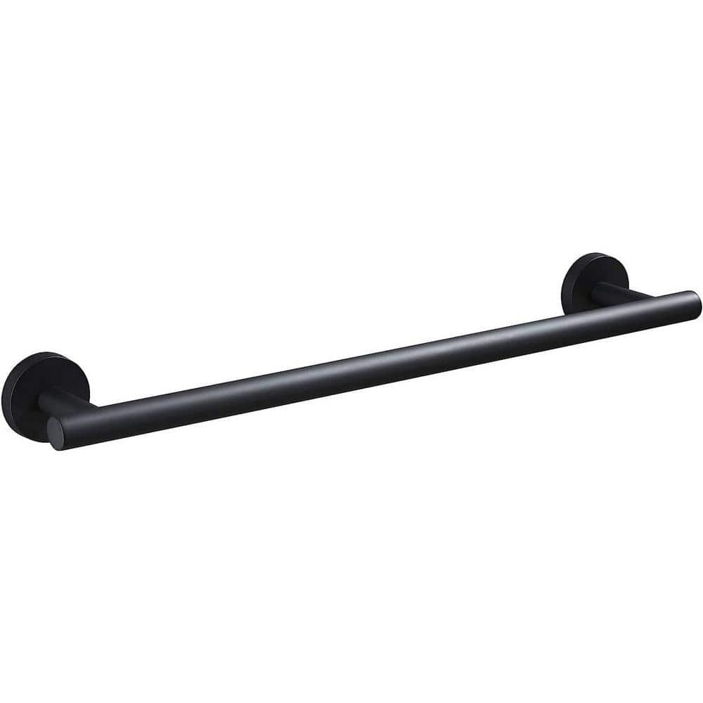 16 in. Wall Mounted, Towel Bar in Matte Black