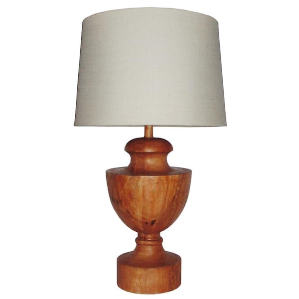 Kenroy Home Gangway 29.5 in. H Natural Cedar Table Lamp