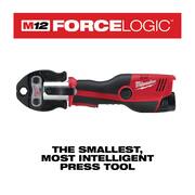 M12 12-Volt Lithium-Ion Force Logic Cordless Press Tool Kit (3 Jaws Included) with Free M12 Copper Tubing Cutter Kit