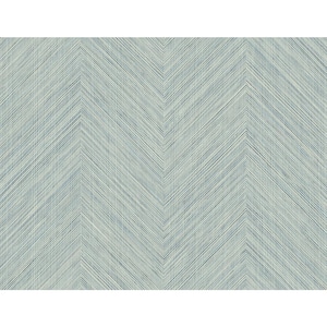 Seabreeze Chevron Stripe Vinyl Peel and Stick Wallpaper Roll (Covers 40.5 sq. ft.)