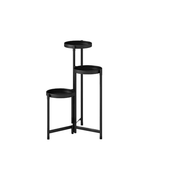 3-Tier Tall Metal Plant Stand Indoor Outdoor, Corner Flower Pot Holder Shelf for Patio, Garden, Balcony, Living Room