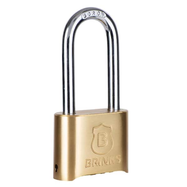 2-in. (50 mm) Solid Brass Body Resettable 4-Dial Combination Padlock, 2-1/2 in. Shackle