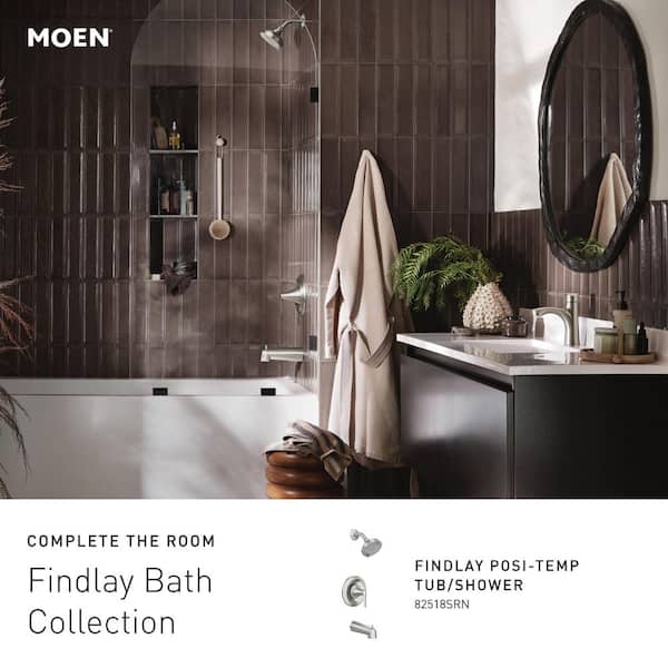 MOEN Findlay Single-Handle Single-Hole Bathroom Faucet in Spot