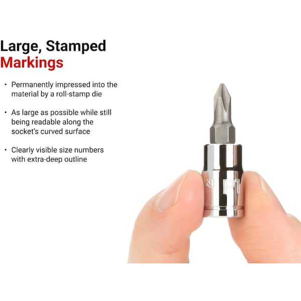 1/4 in. Drive x #0 Phillips Bit Socket