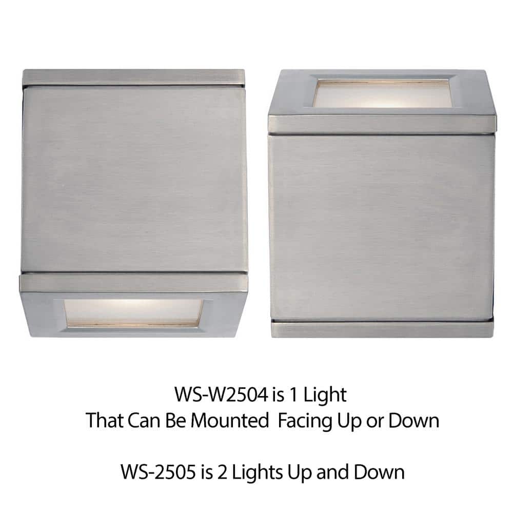 Rubix Sleek 5'' Black LED Outdoor Wall Sconce, Energy Star Dimmable
