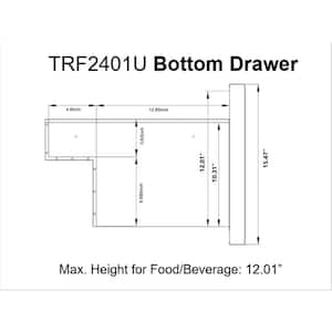 24 in. 5.4 cu. ft. Built-in Indoor/Outdoor Undercounter Double Drawer Refrigerator in Stainless Steel